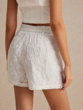 Frenchy Women's Floral Dark Striped Wide Leg Loose Shorts